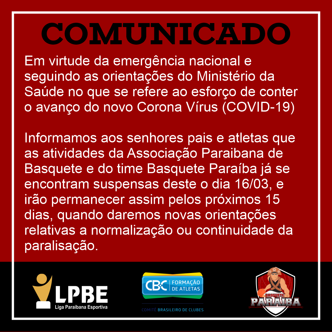 Comunicado Corona Vírus 1 – 2020